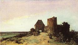 Johan-Barthold Jongkind Ruins of the Castle at Rosemont oil painting picture